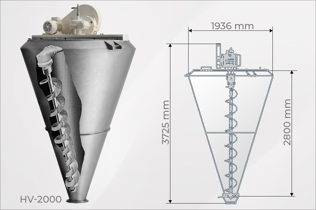 Foeth HV-2000 - Конический смеситель