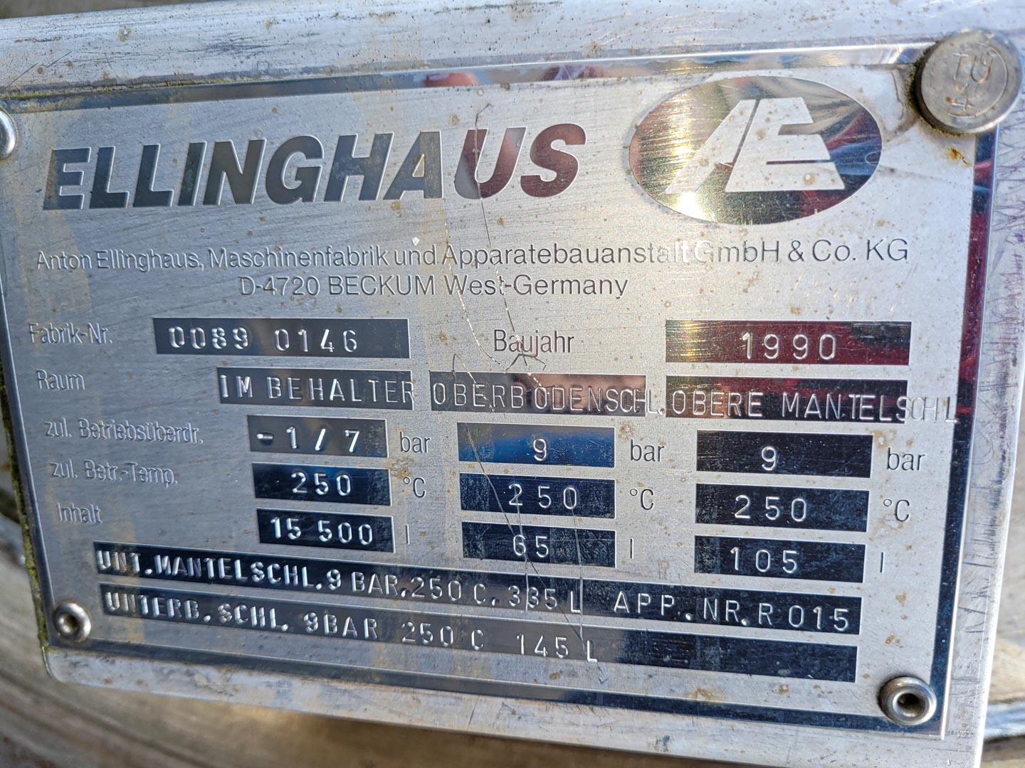 Ellinghaus 15500 Ltr - Reactor otel inoxidabil - image 9