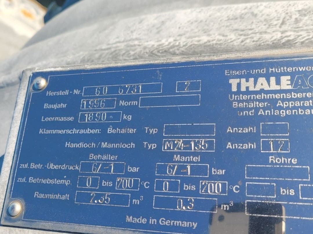Thale 2350 l - Recipient sub presiune - image 4