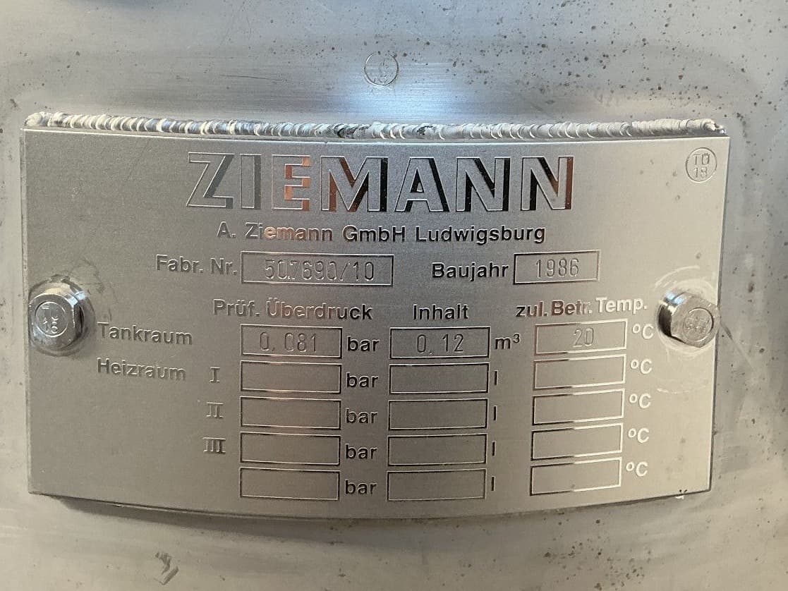 Ziemann 120 L - Сосуд для перемешивания - image 2