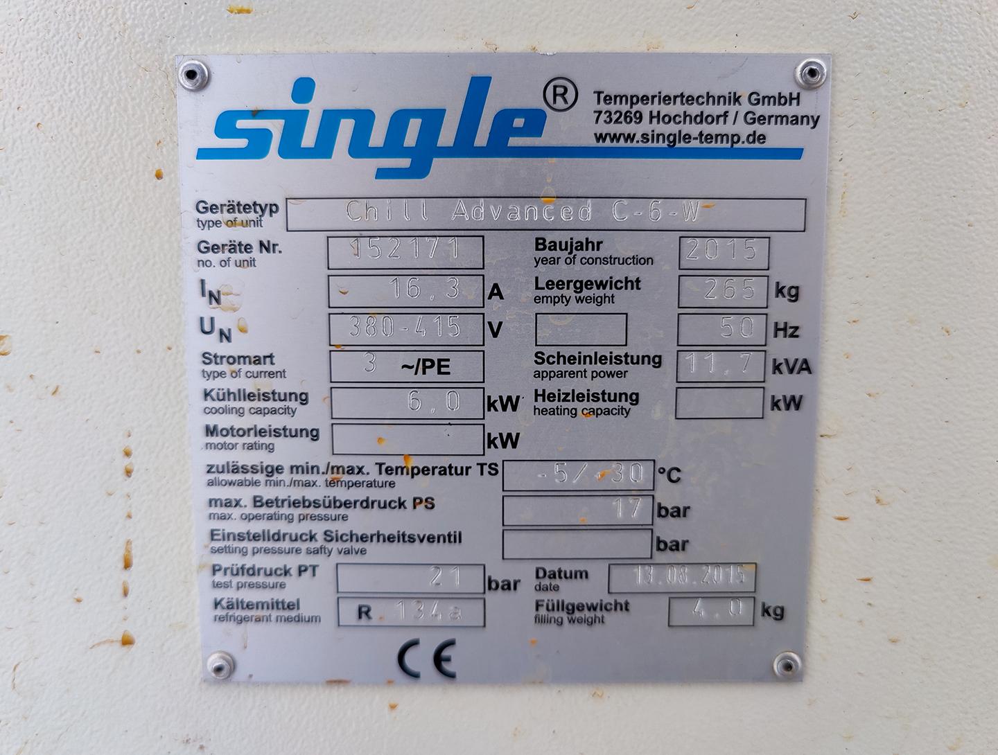 Single Temperiertechnik Chill Advanced C-6-W "chiller" - Thermorégulateur - image 9