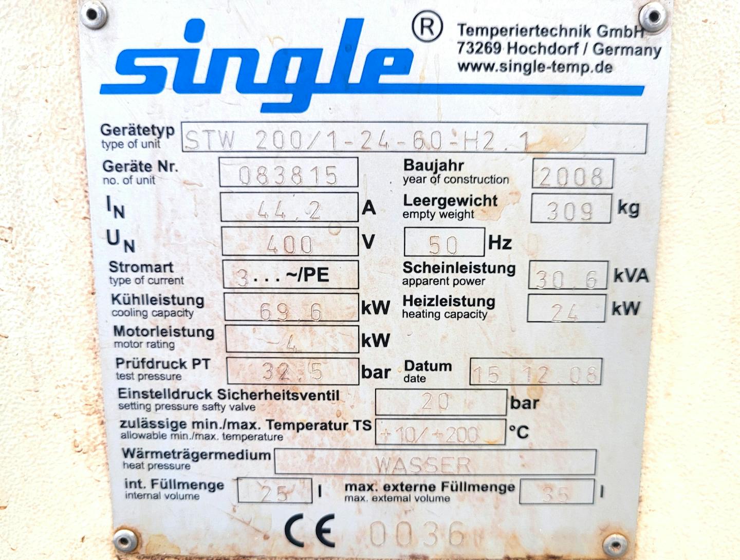 Single Temperiertechnik STW 200/1-24-60-H2.1 - циркуляционный термостат - image 7