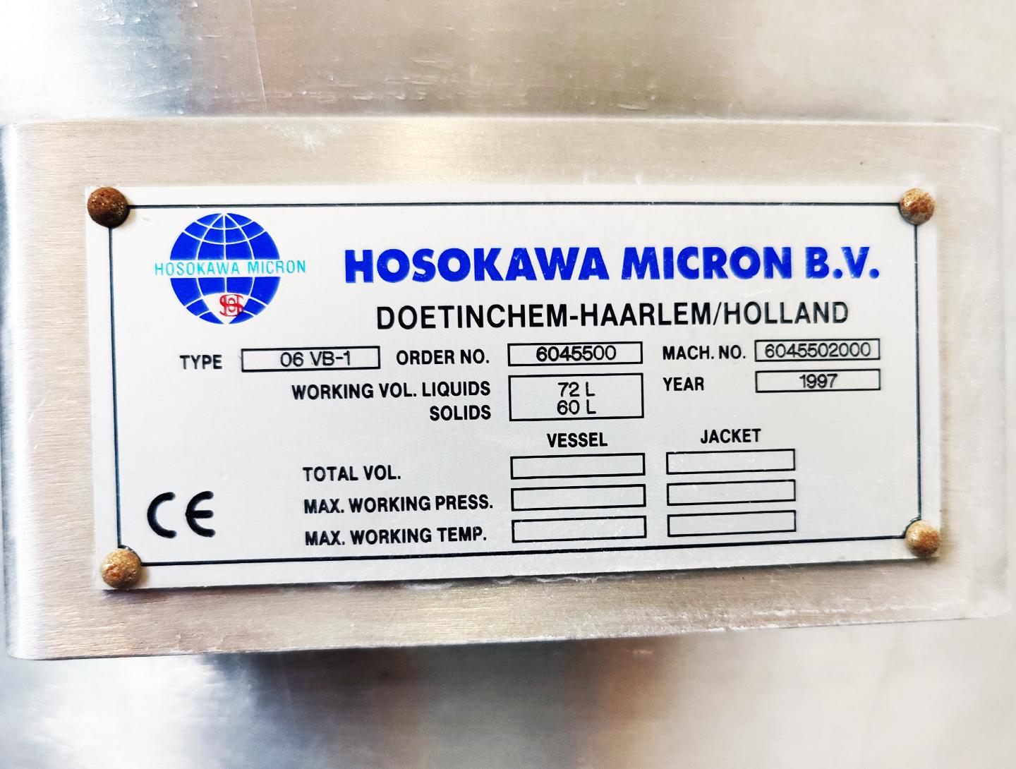 Hosokawa Micron 06-VB-1 - Конический смеситель - image 7