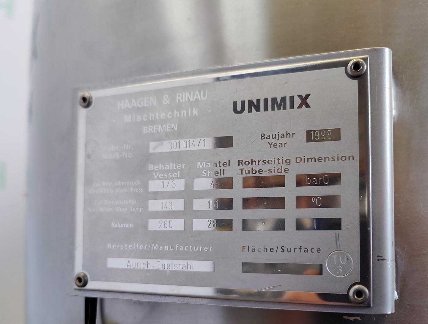 Haagen & Rinau Unimix 200 Ltr. - Stainless Steel Reactor - image 8