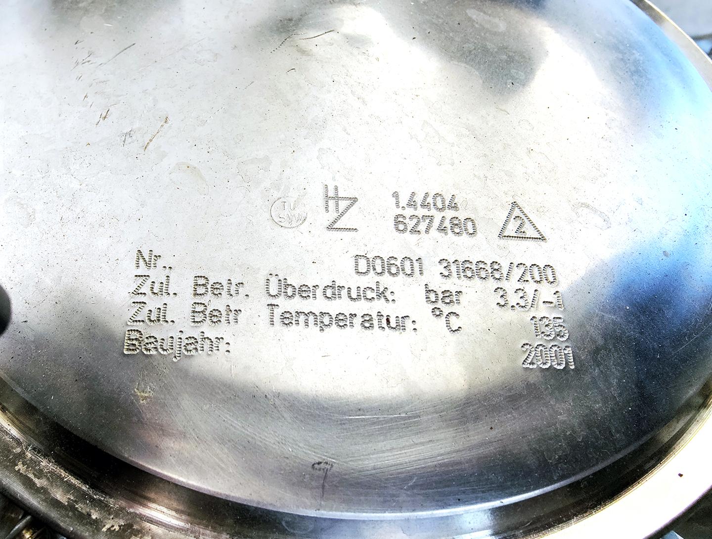 Baumgartner 200 Ltr. - Stainless Steel Reactor - image 10