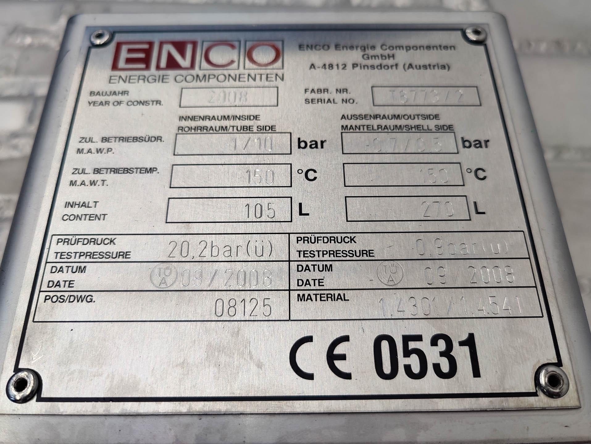 Enco finned tube heat exchanger - recuperator - Intercambiador de calor de carcasa y tubos - image 6