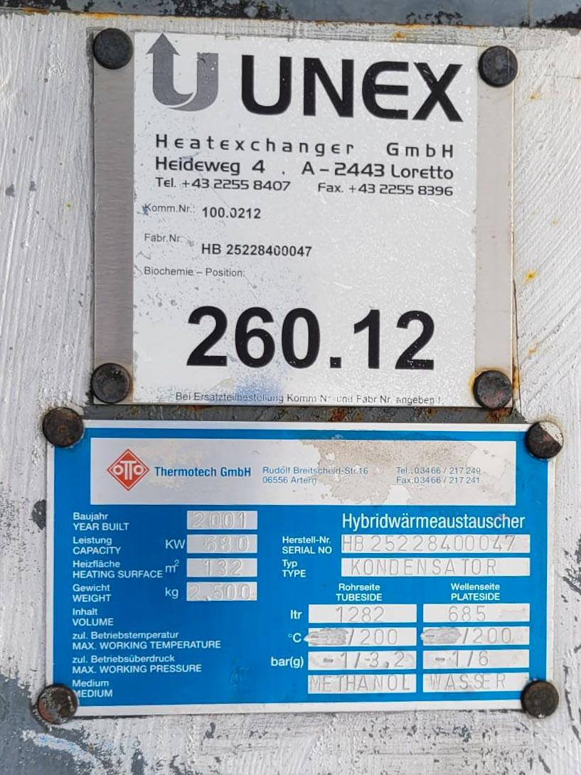 Unex Uniweld; fully welded plate heat exchanger, 132 m² - Echangeur de chaleur à plaques - image 9