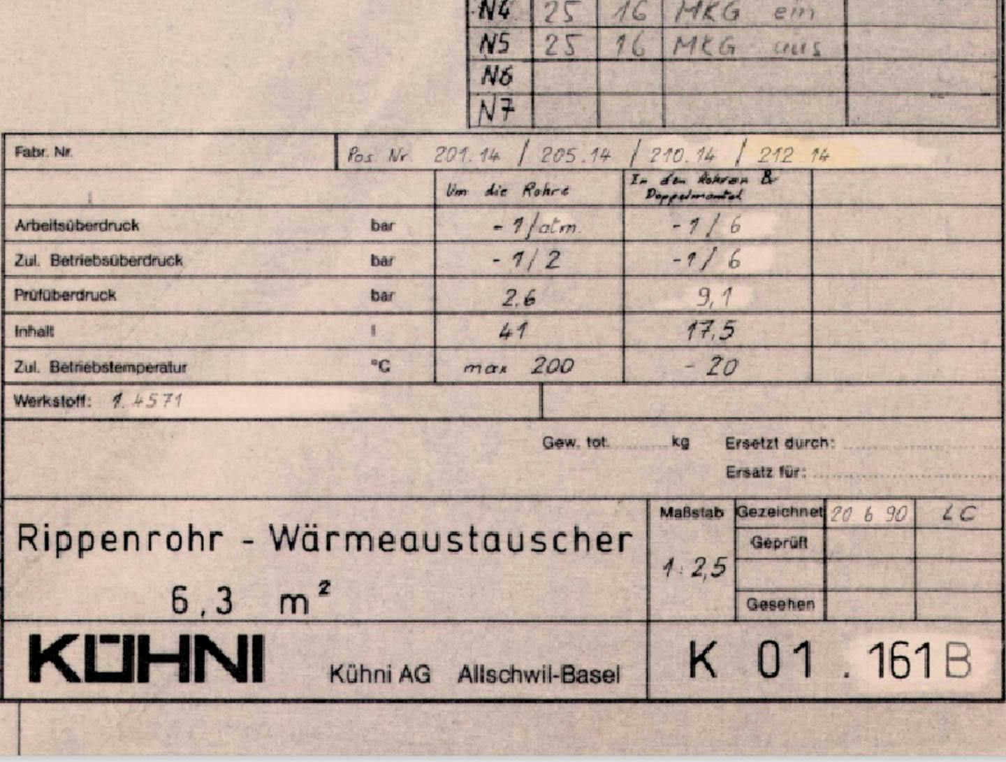 Kuehni (finned tube heat exchanger) 6,3m² - Płaszczowo-rurowe wymienniki ciepła - image 7