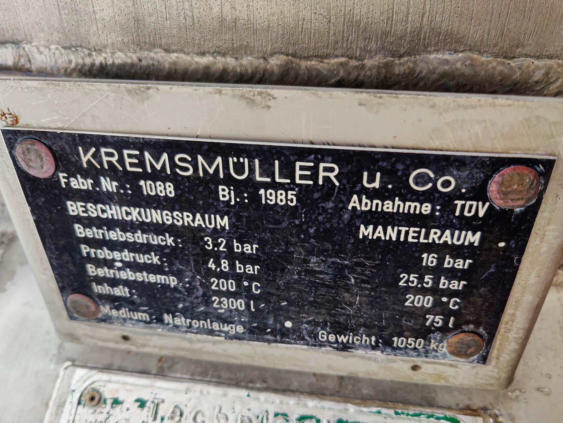 Kremsmüller 2000 Ltr. - Reactor otel inoxidabil - image 13