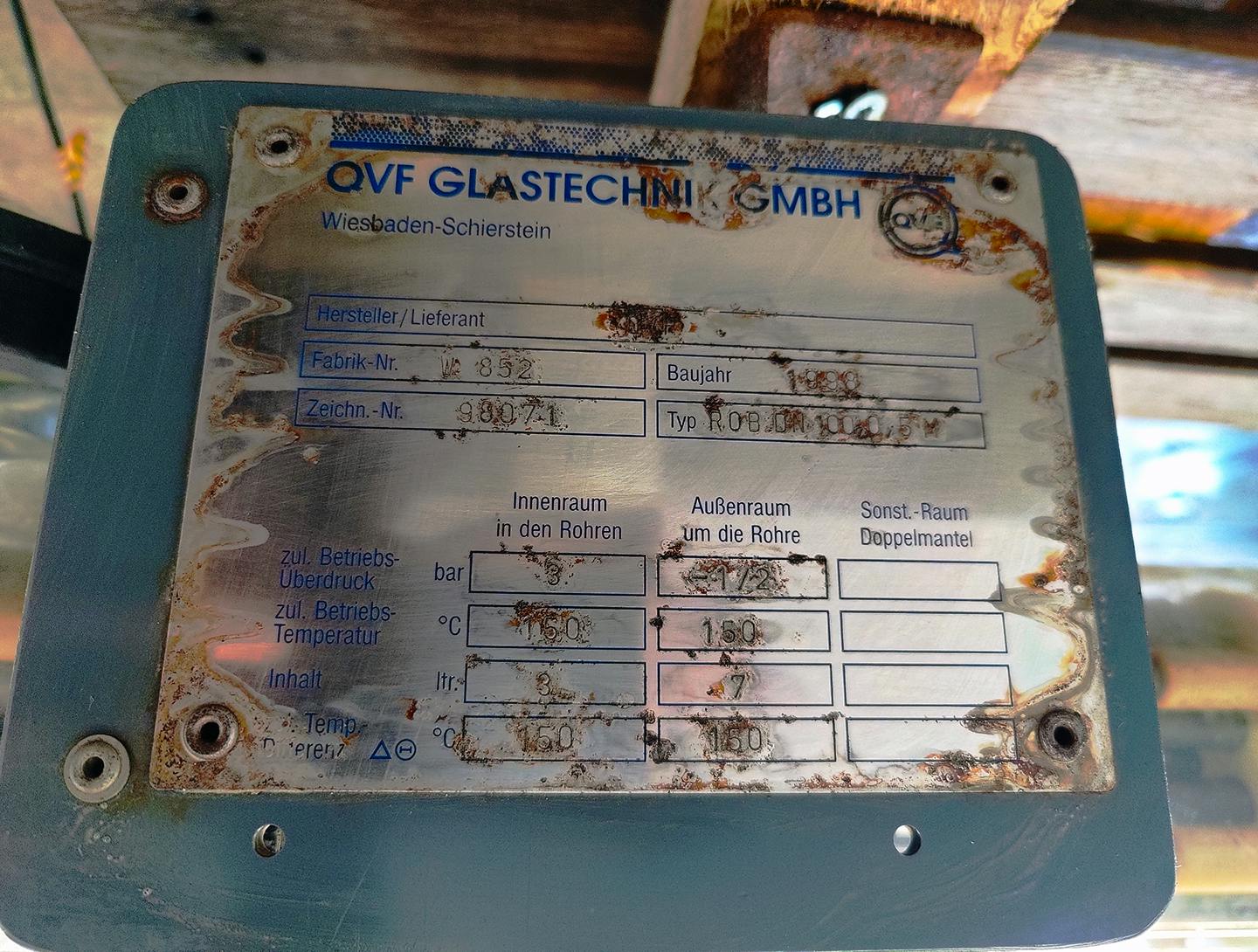 QVF Glasstechnik ROB DN100 SIC 0.5m³ - Schimbator de caldura tuburi si tevi - image 8