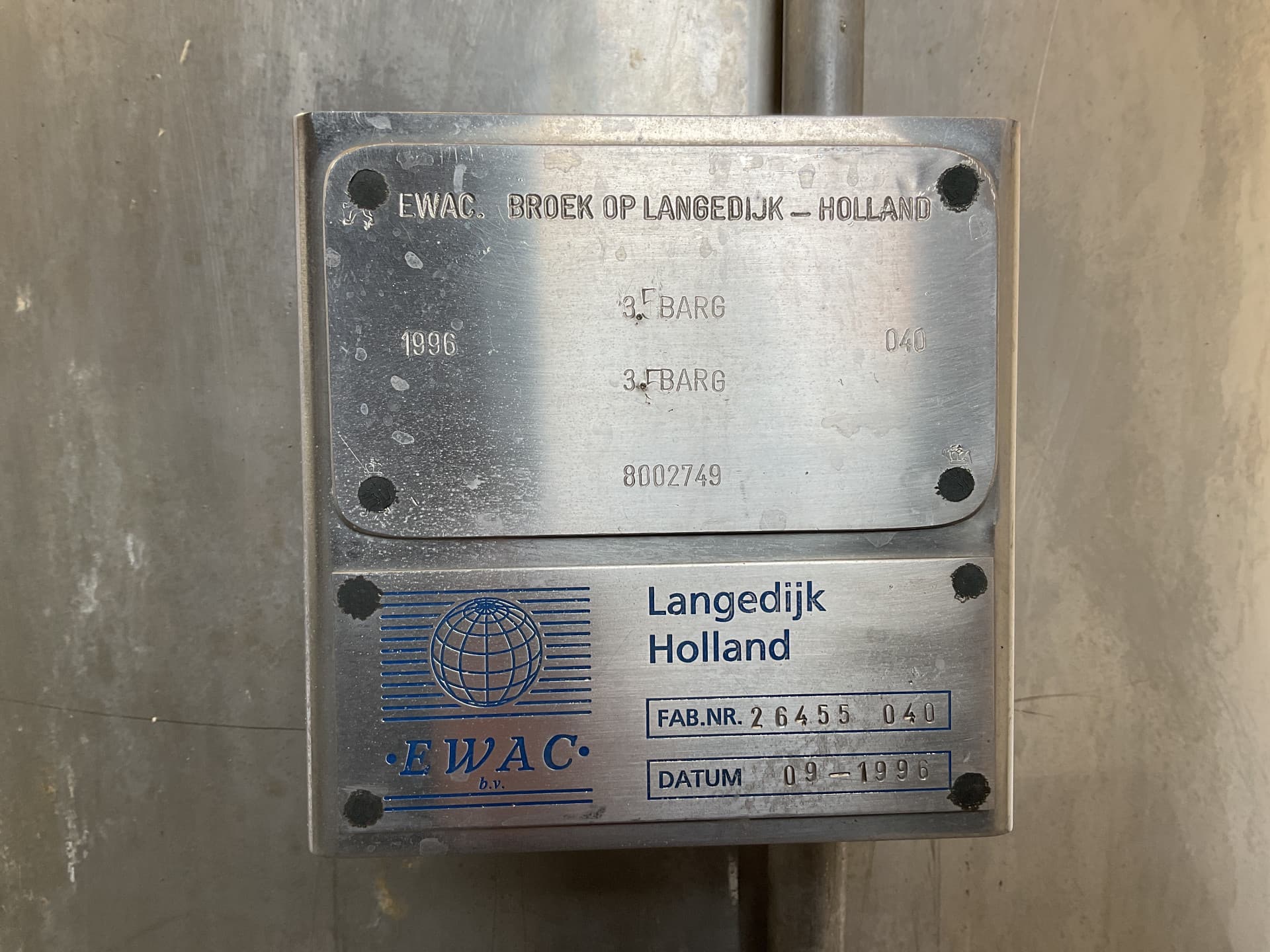 Ewac 1000 L - Drukketel - image 4