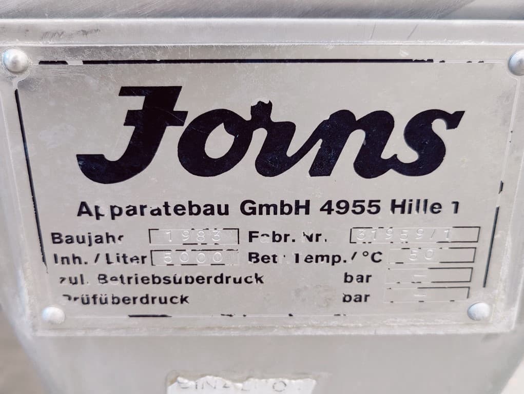 Jorns 5000 Ltr. - Serbatoio di agitazione - image 7