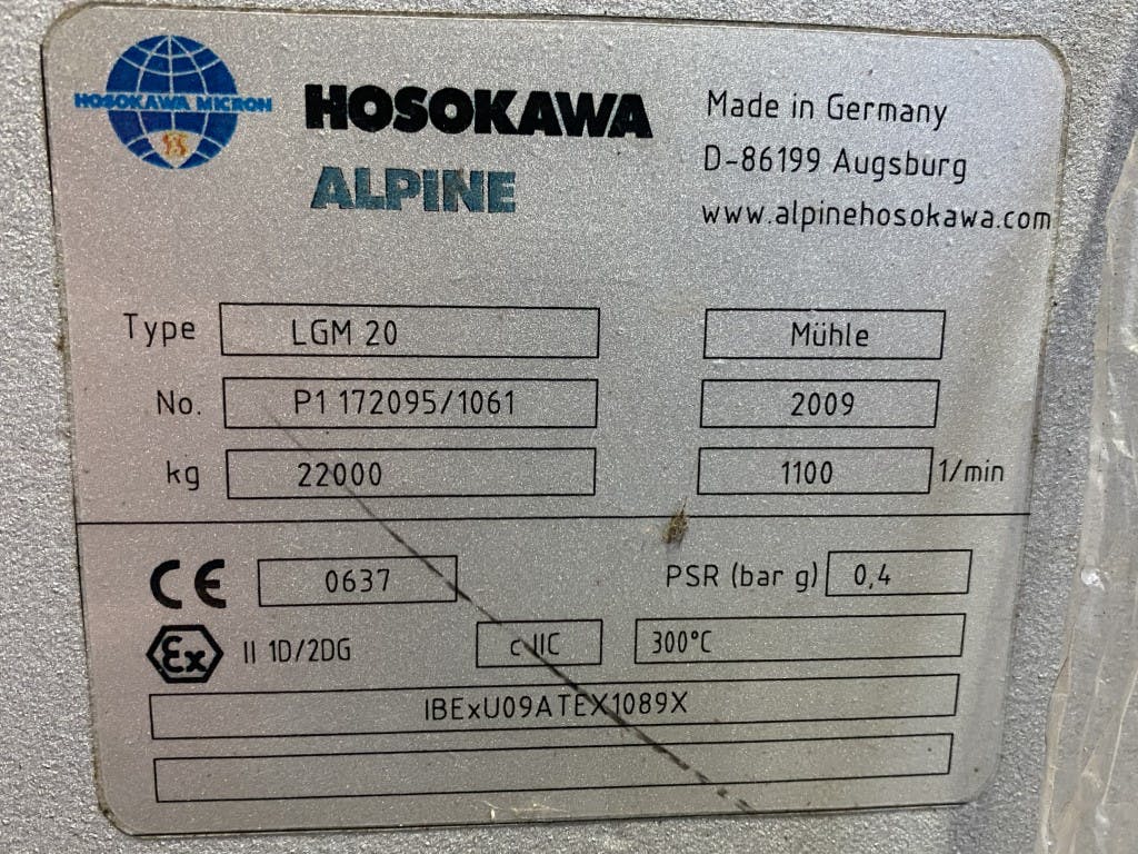 Hosokawa Alpine LGM-20 (Long Gap Mill) - Jemný Rázový Mlýn - image 11