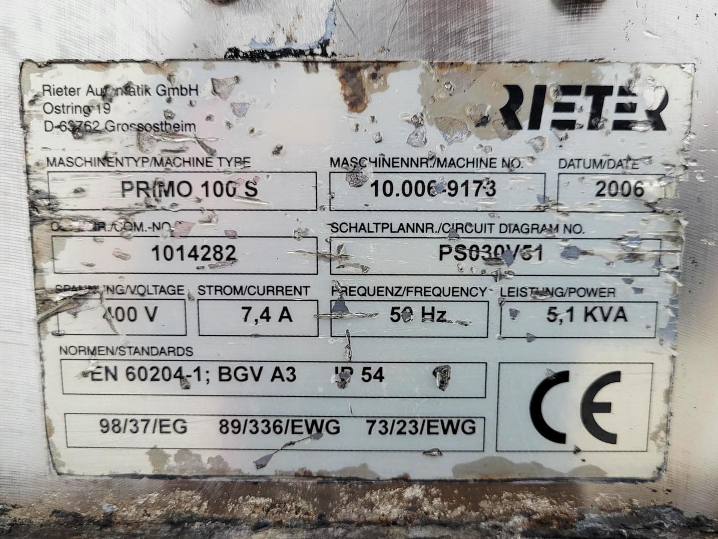 Rieter PRIMO 100 S - Stranggranulator - image 11