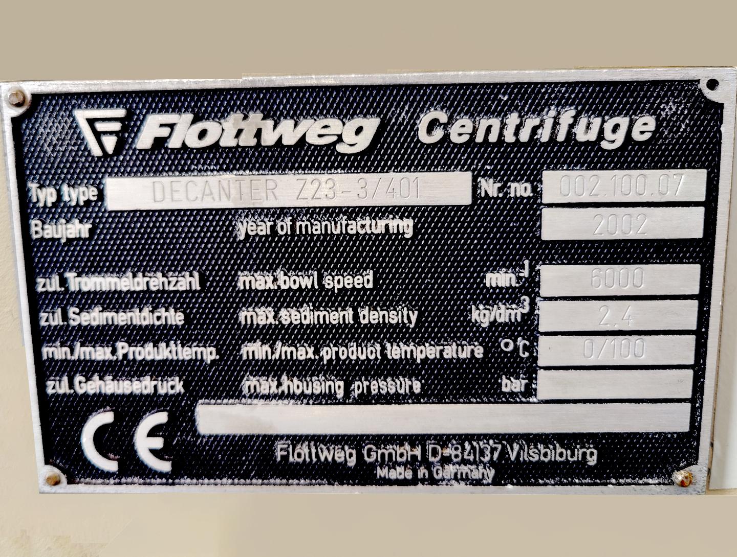 Flottweg Z23-3 - Dekanter - image 8