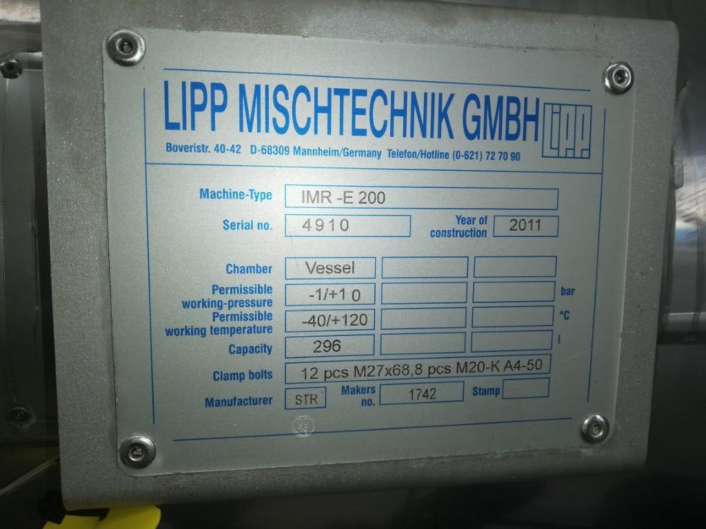 Lipp IMR E-200 - Mixer turbo pentru pulberi - image 15