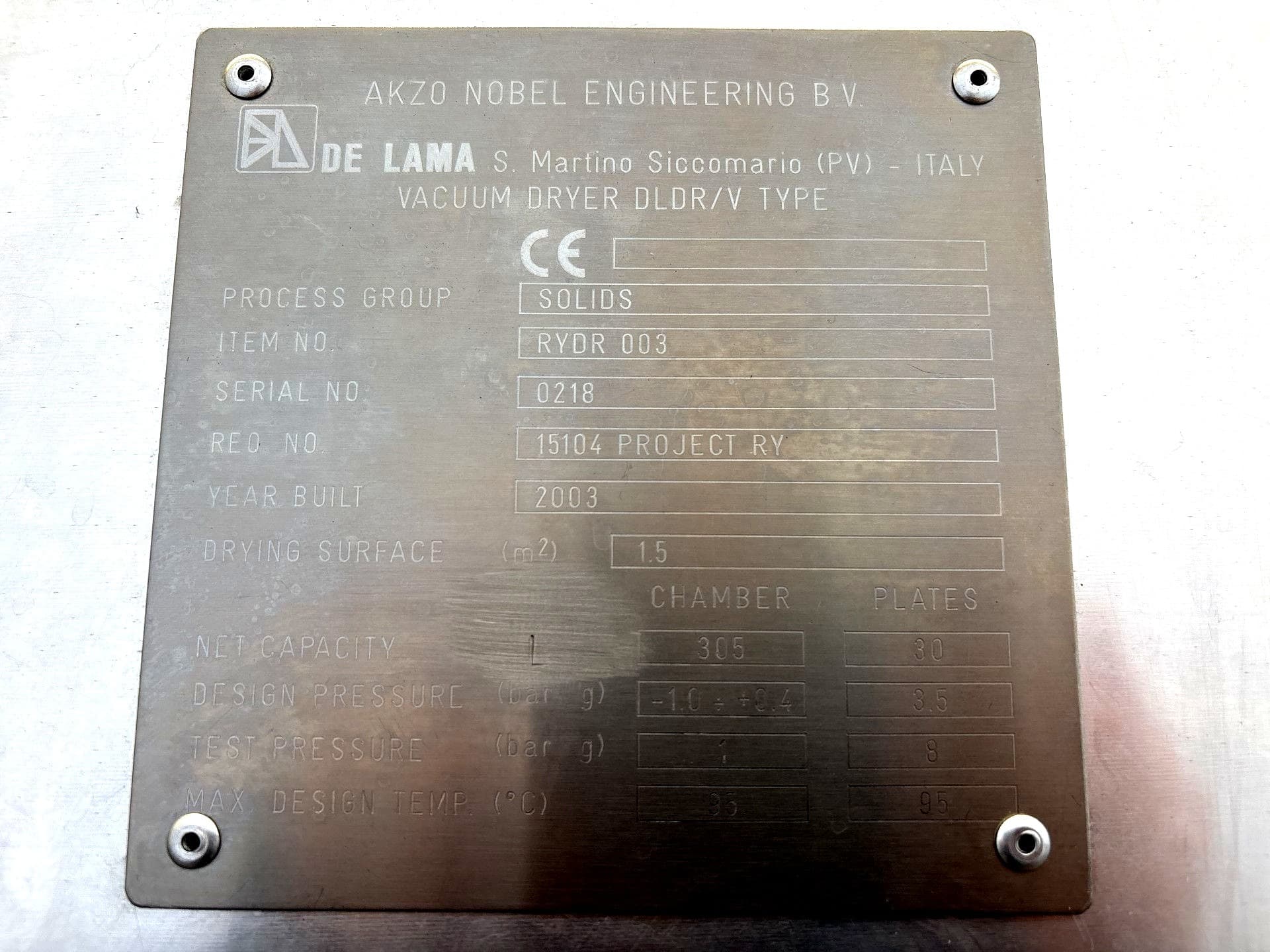 De Lama Vacuum Dryer - Uscator cu tava - image 6