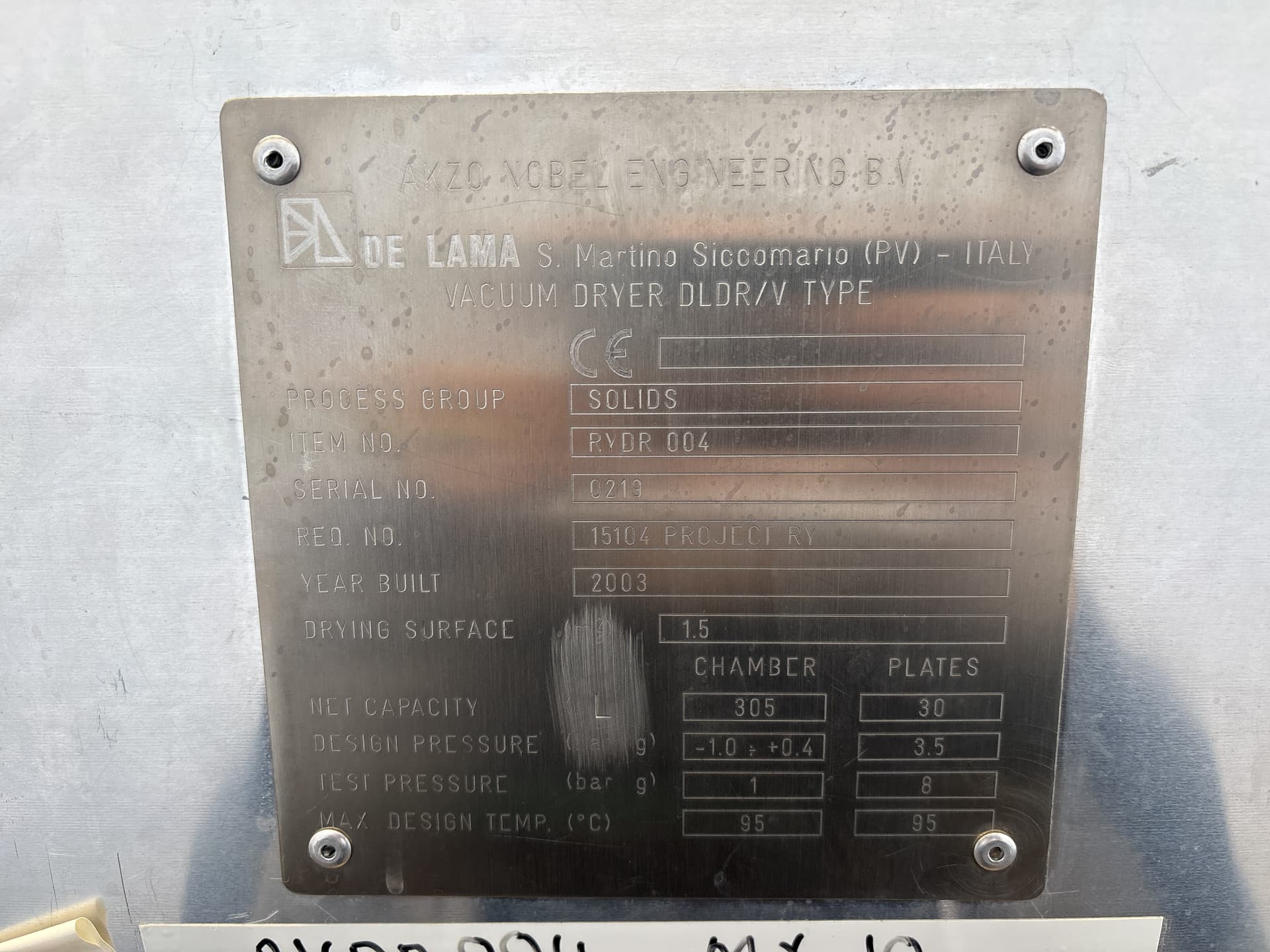 De Lama Vacuum Dryer - Séchoir à plateaux - image 5
