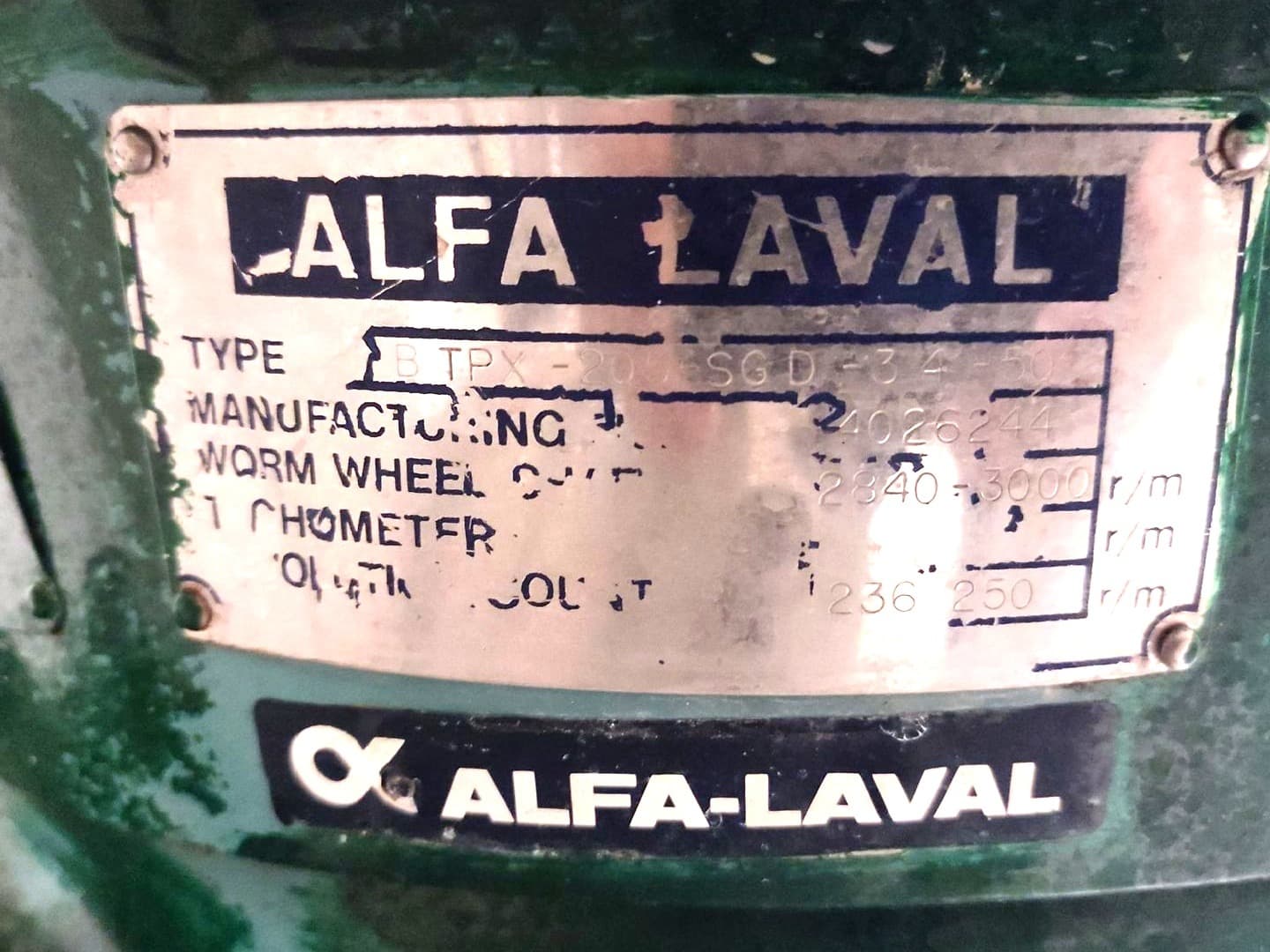 Alfa Laval BTPX-205 SGD-34-50 - Séparateur - image 4