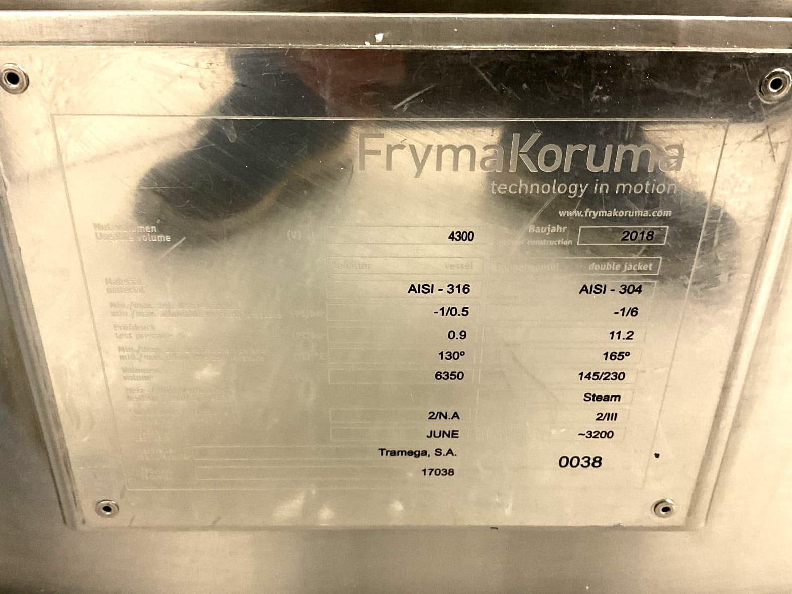 Fryma Koruma 6350 L - Cuve de process - image 2
