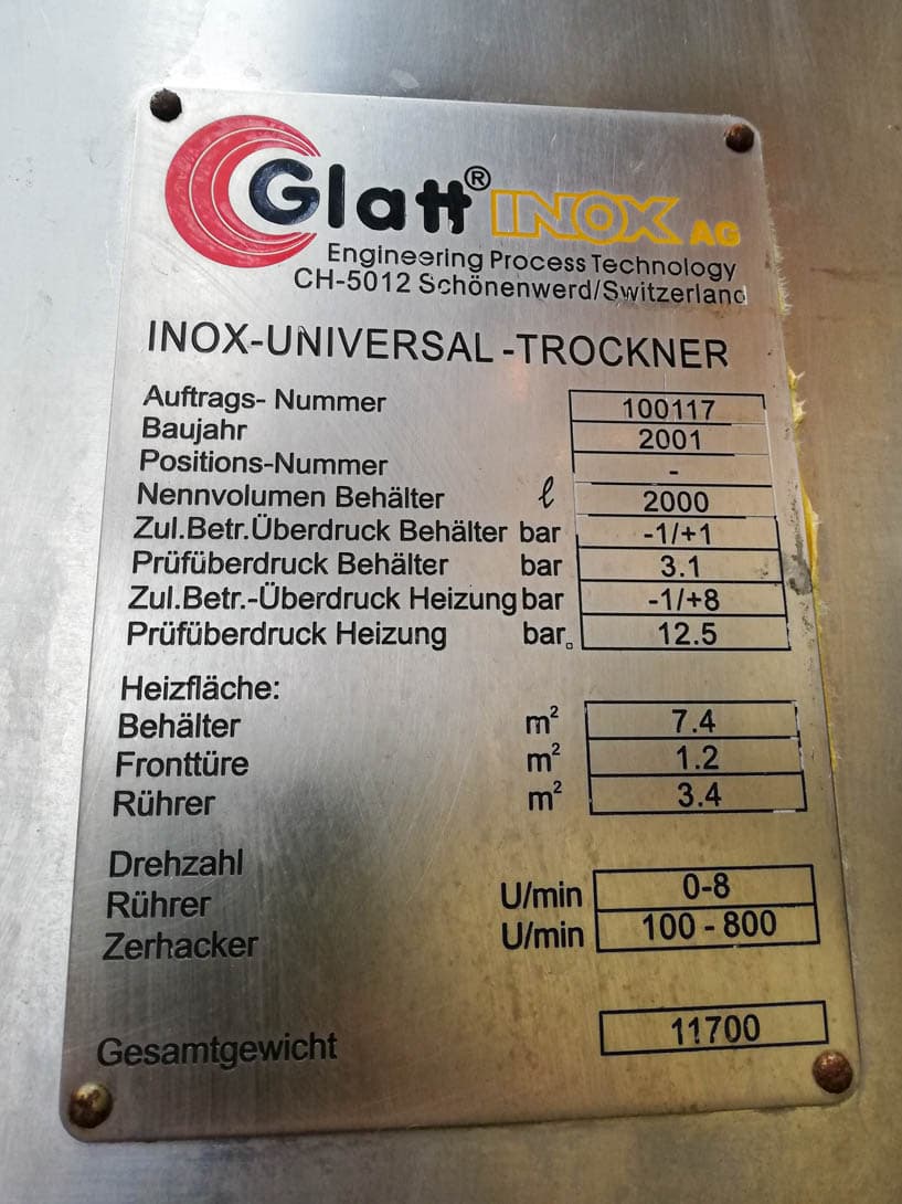 Glatt IST-2000 - Paddeldroger - image 10