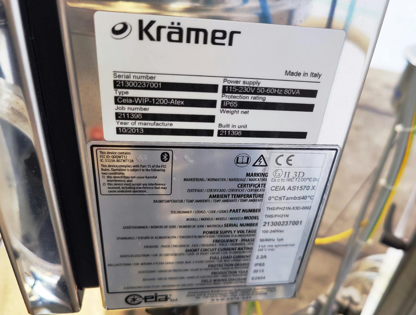 Krämer AG E5000 -  tablet deduster with electronic metal detector - Detetor de metais - image 8