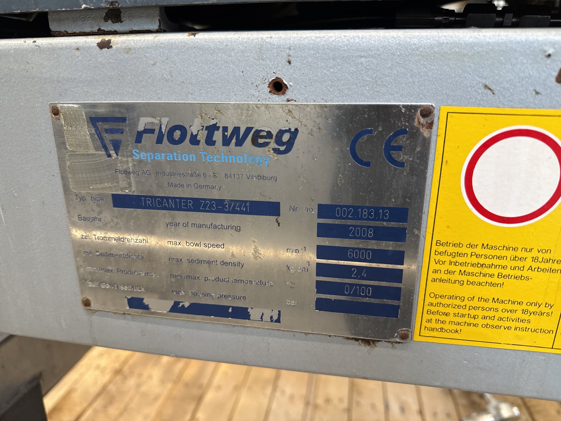 Flottweg Tricanter Z23-4/441 - Decanter - image 7
