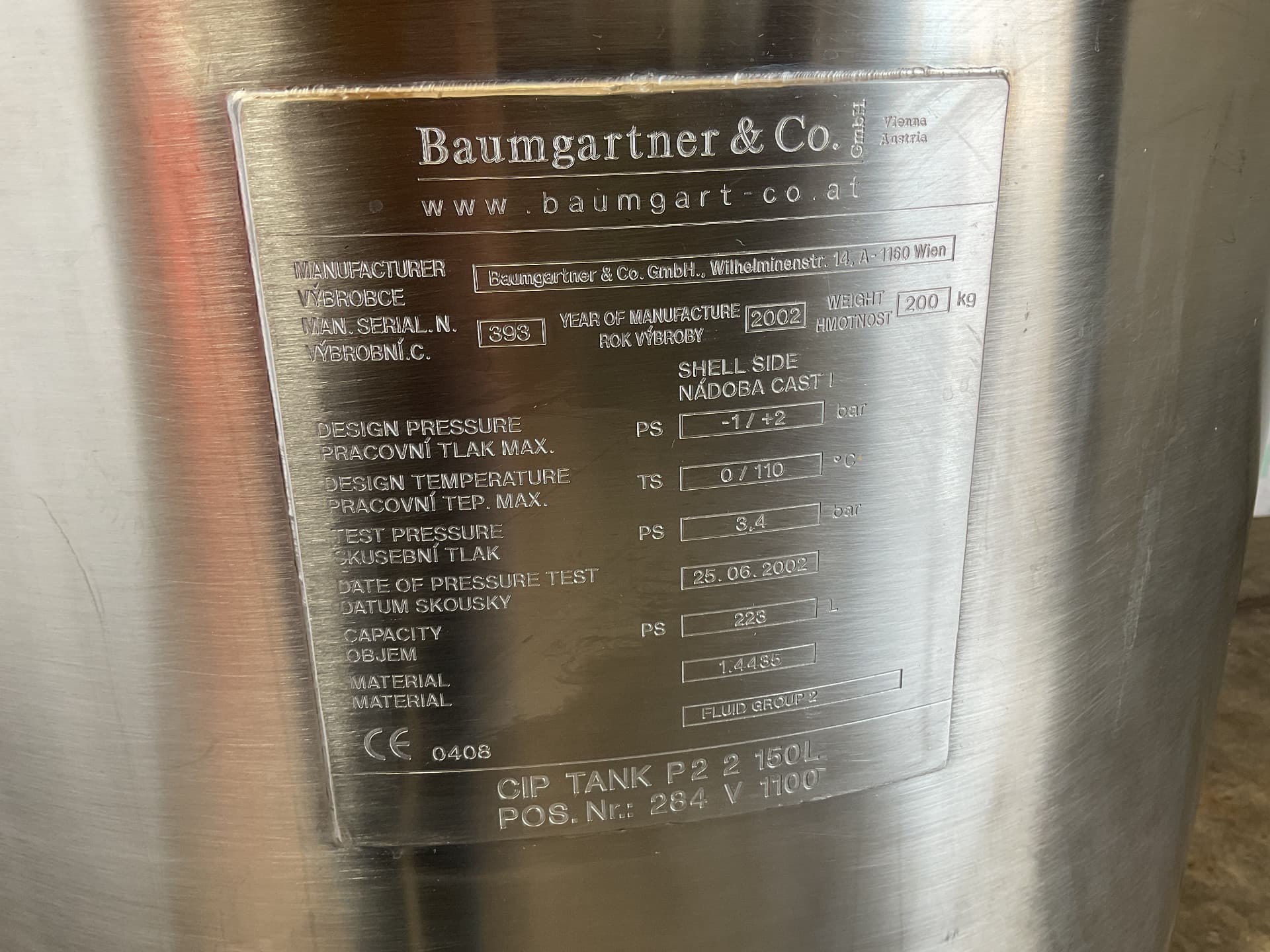Baumgartner 150 L - Serbatoio a pressione - image 4