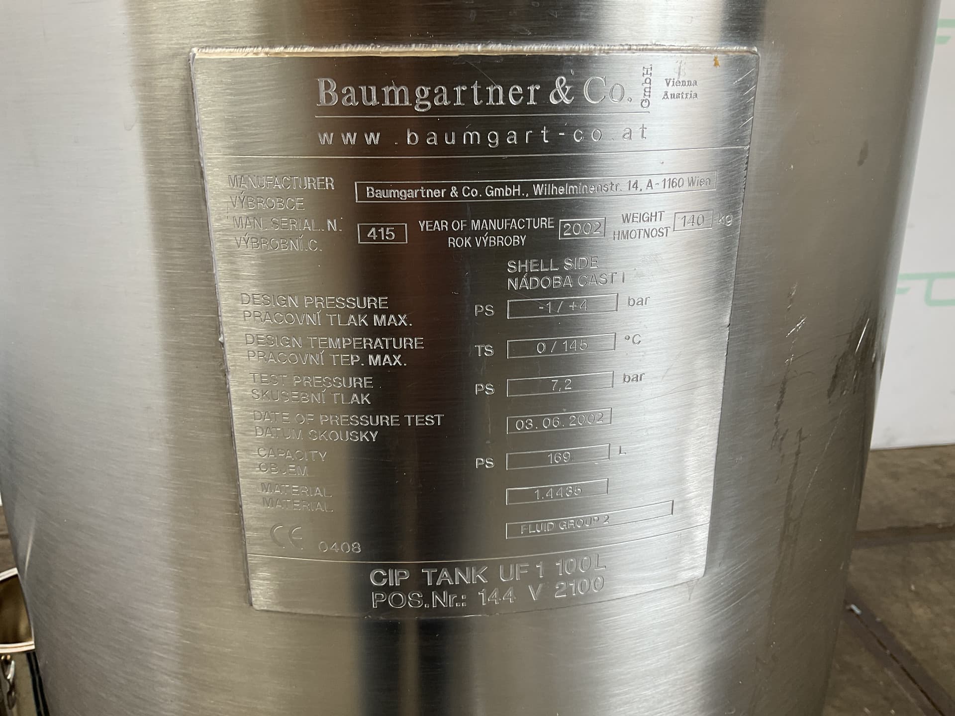 Baumgartner 100 L - Serbatoio a pressione - image 4