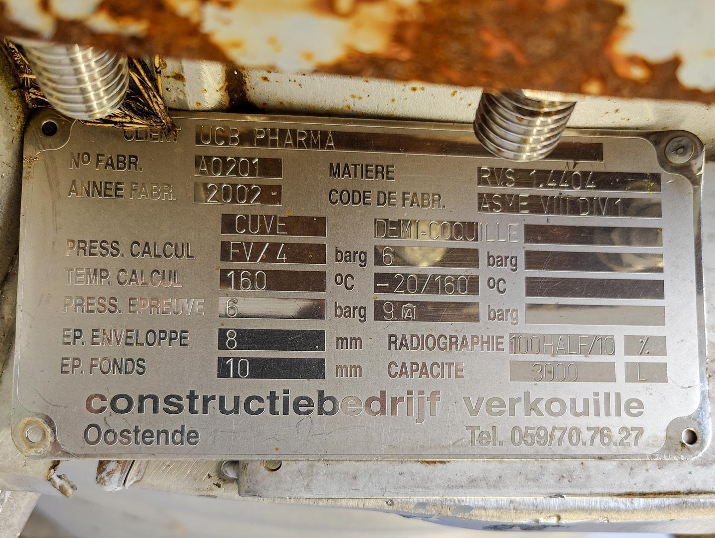 Verkouille 3000 Ltr - Reactor de acero inoxidable - image 12