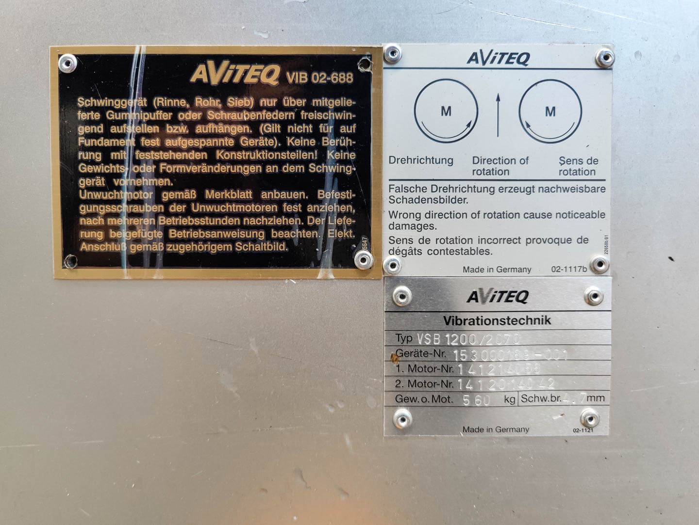 Aviteq VSB1200/2070 - Вибрационное сито - image 8