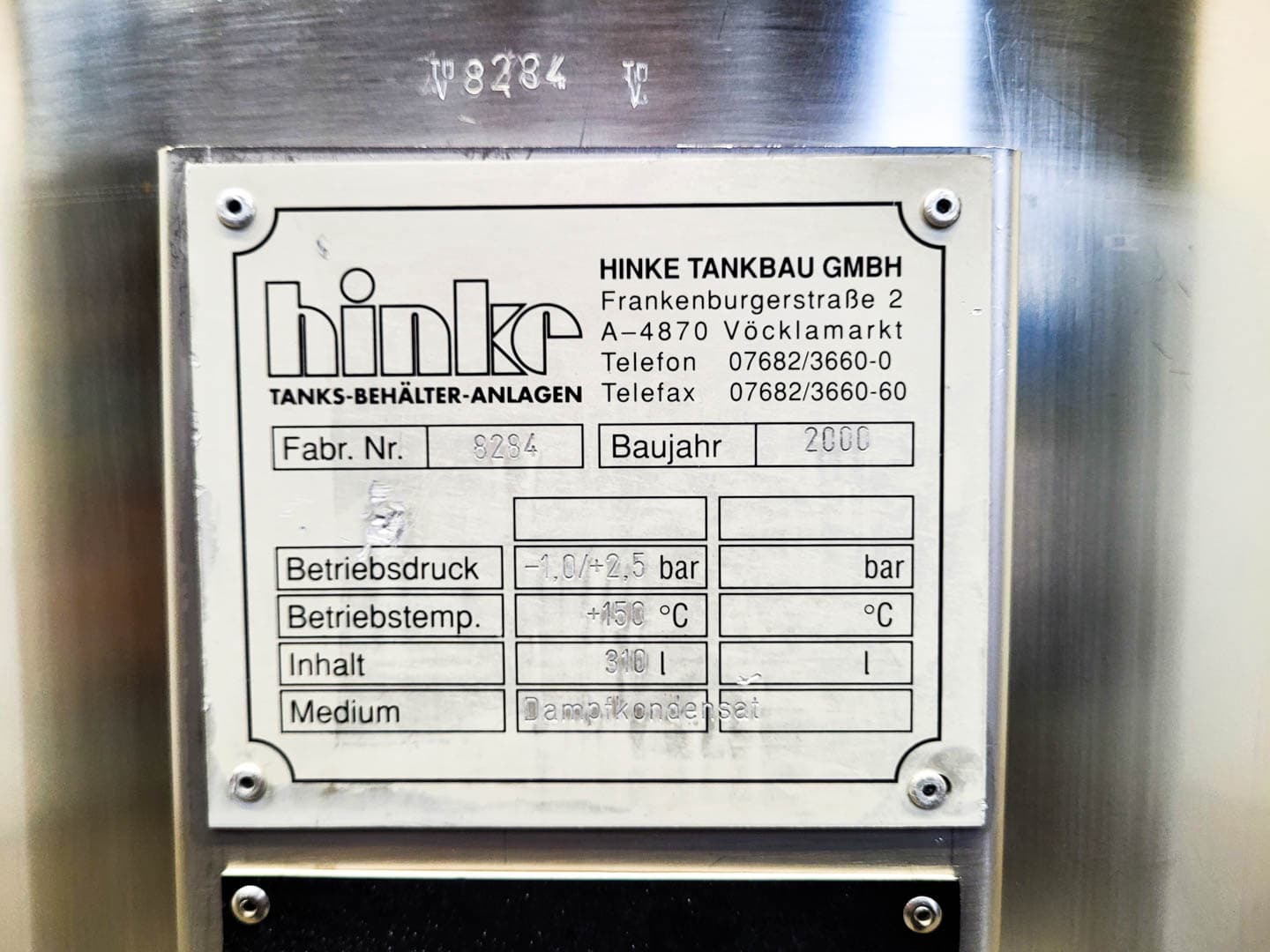 Hinke 310 Ltr. - Serbatoio a pressione - image 5