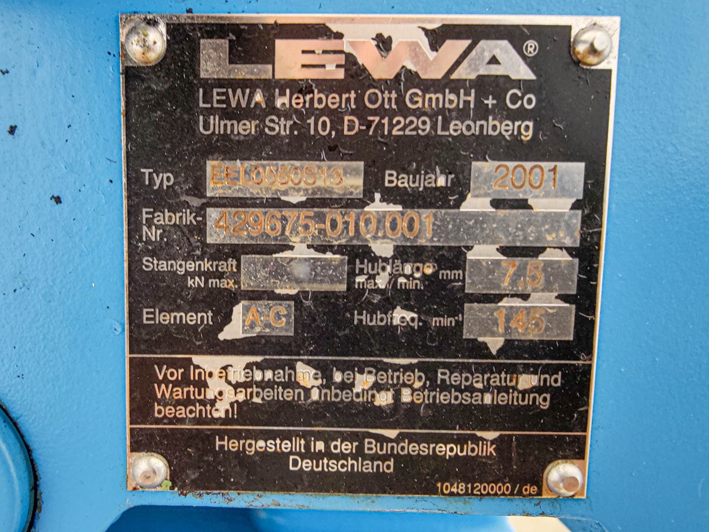Lewa EEL550S13 - Doseerpomp - image 9