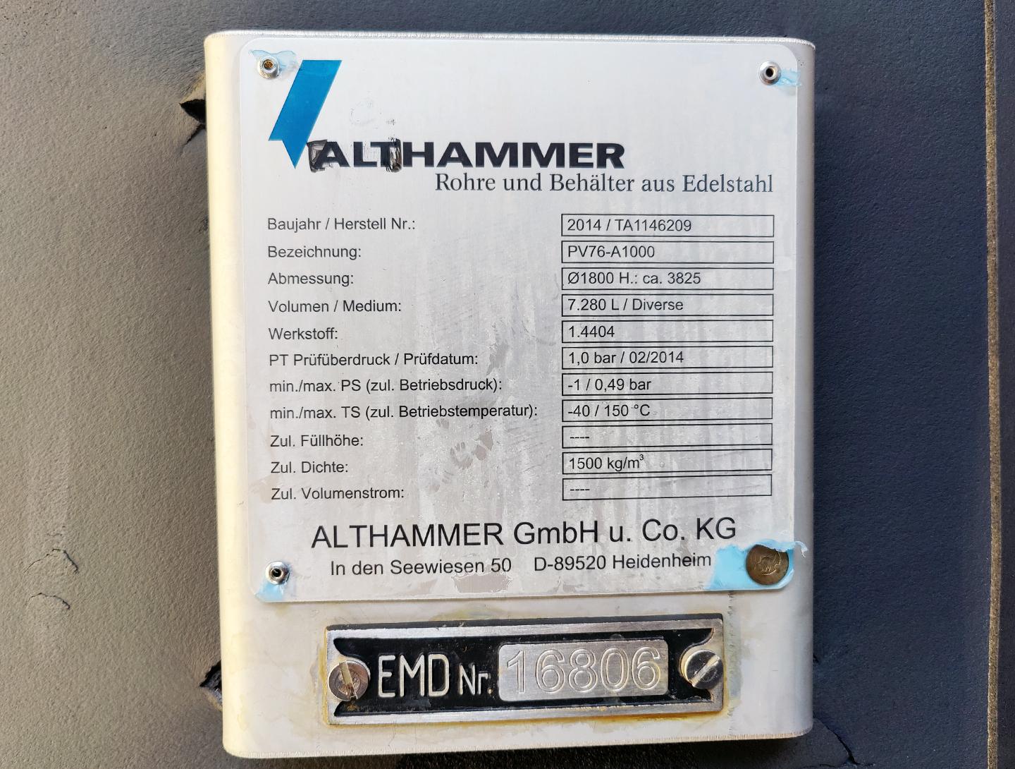 Althammer 6000 Ltr. - Vertikale Behälter - image 7