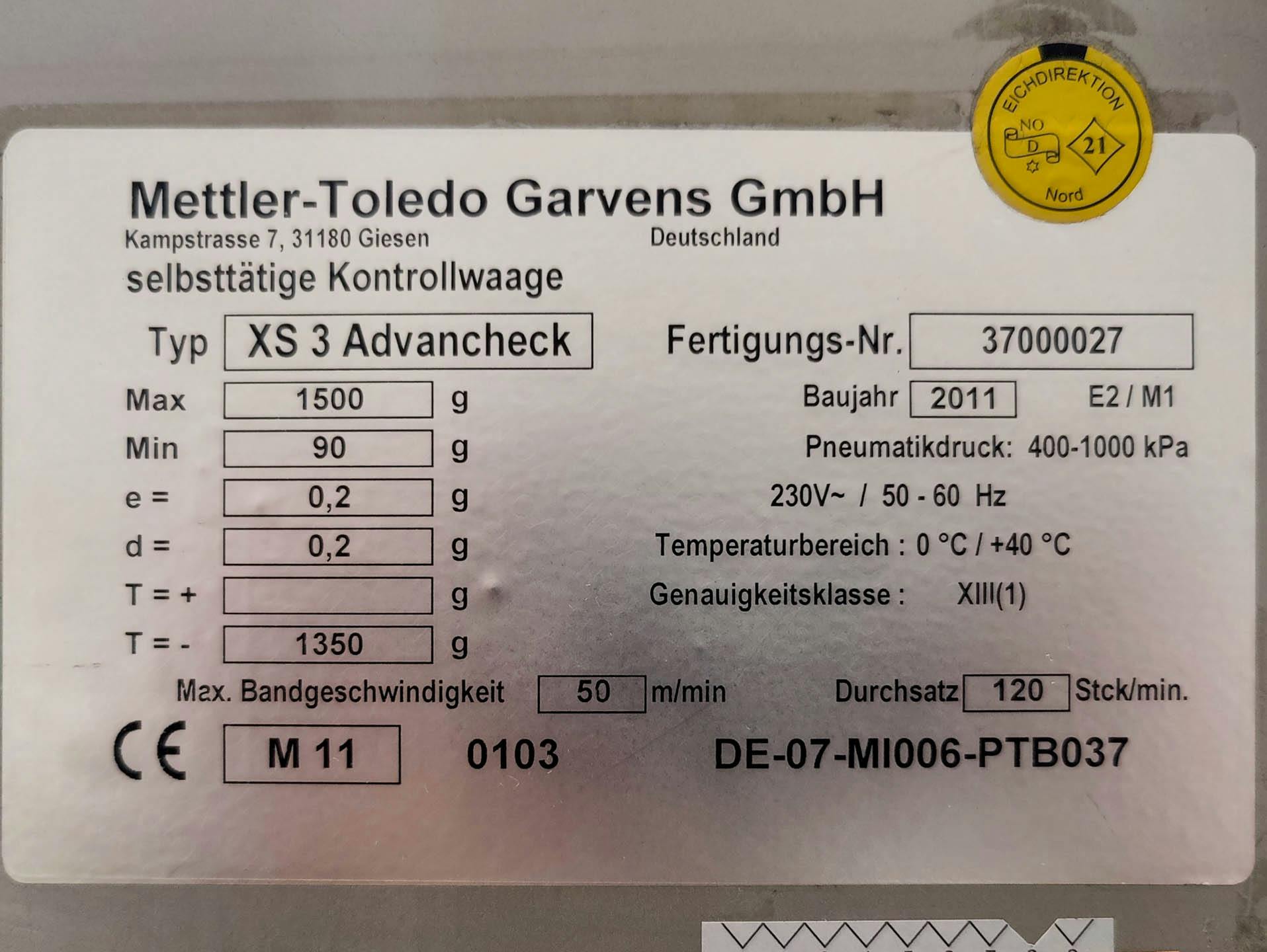 Mettler Toledo XS 3 Advancheck H/X-Ray - Detektor kovu - image 17