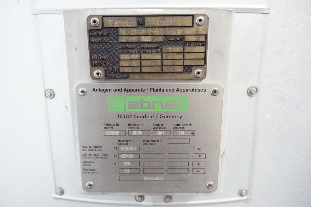 Ebner 1580 Ltr - Сосуд для перемешивания - image 5