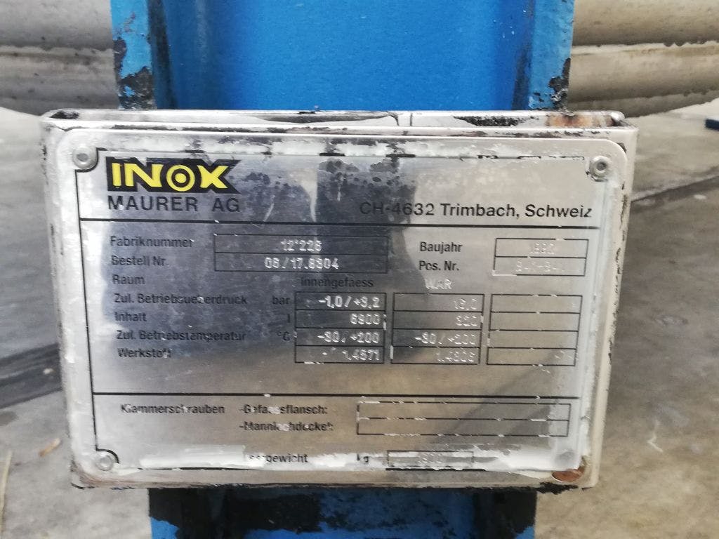 Inox-maurer 6900 ltr - Pressure vessel - image 13