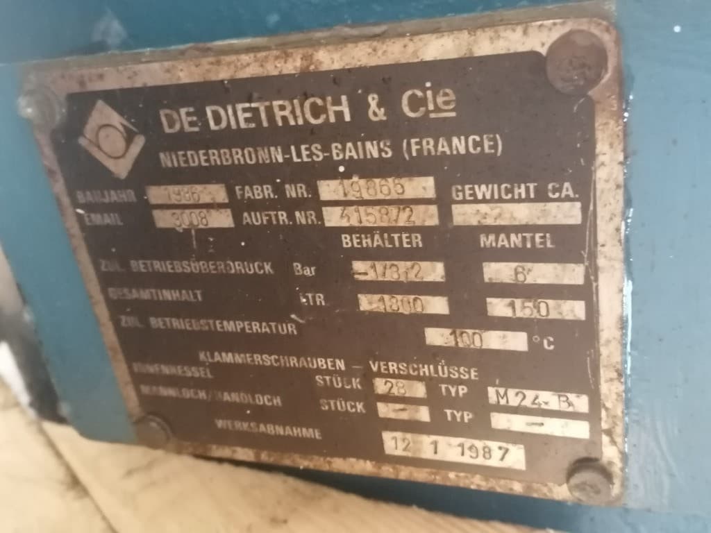 De Dietrich 1800 Ltr - Zbiornik ciśnieniowy - image 11
