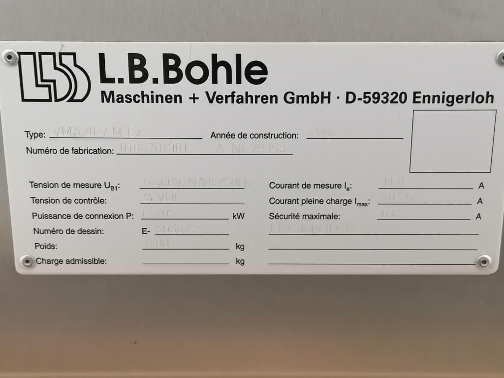 Bohle VMA20 V M Ex - Mezcladora universal - image 13