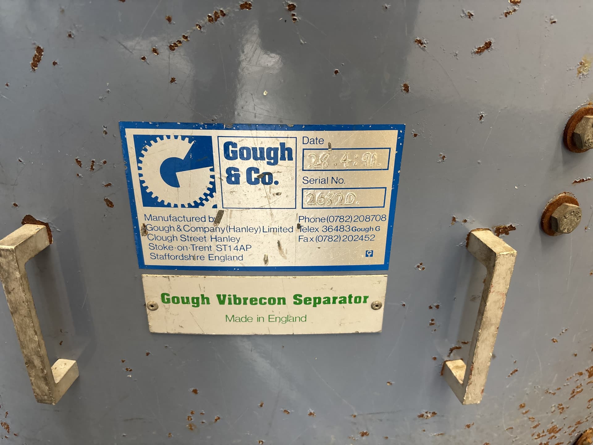 Gough & Co Vibrecon Separator - Вибрационное сито - image 7
