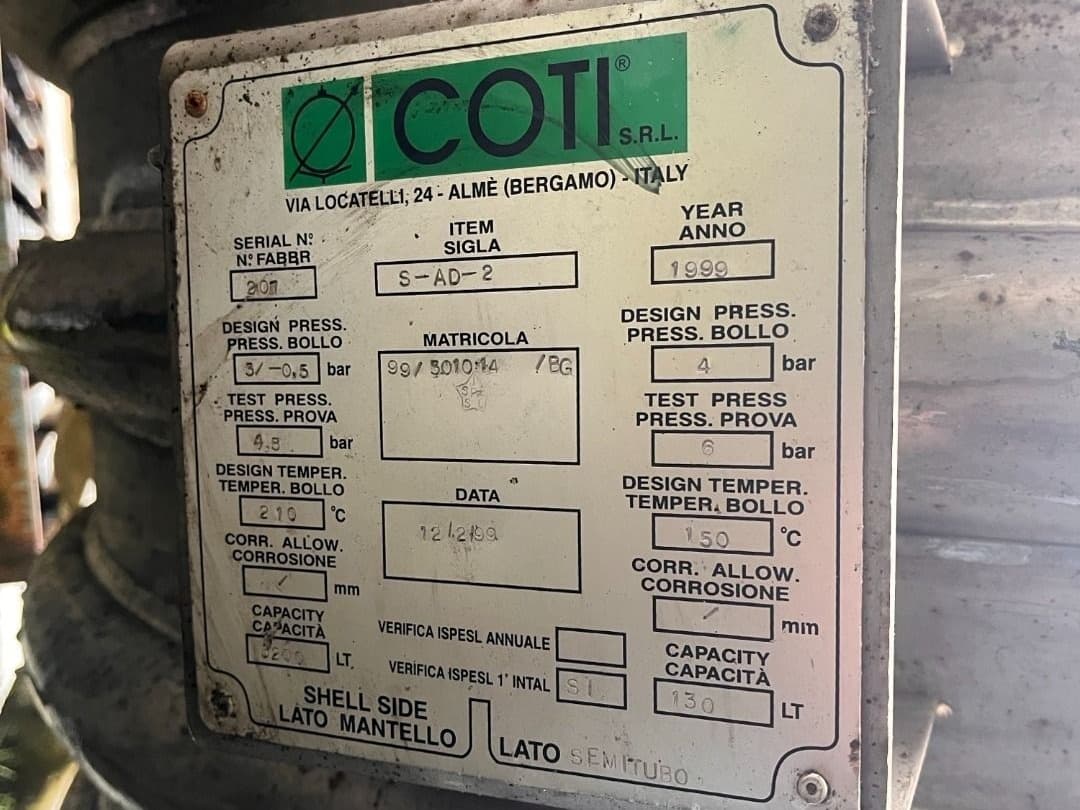 Coti Alme 3200 Ltr - Реактор из нержавеющей стали - image 4