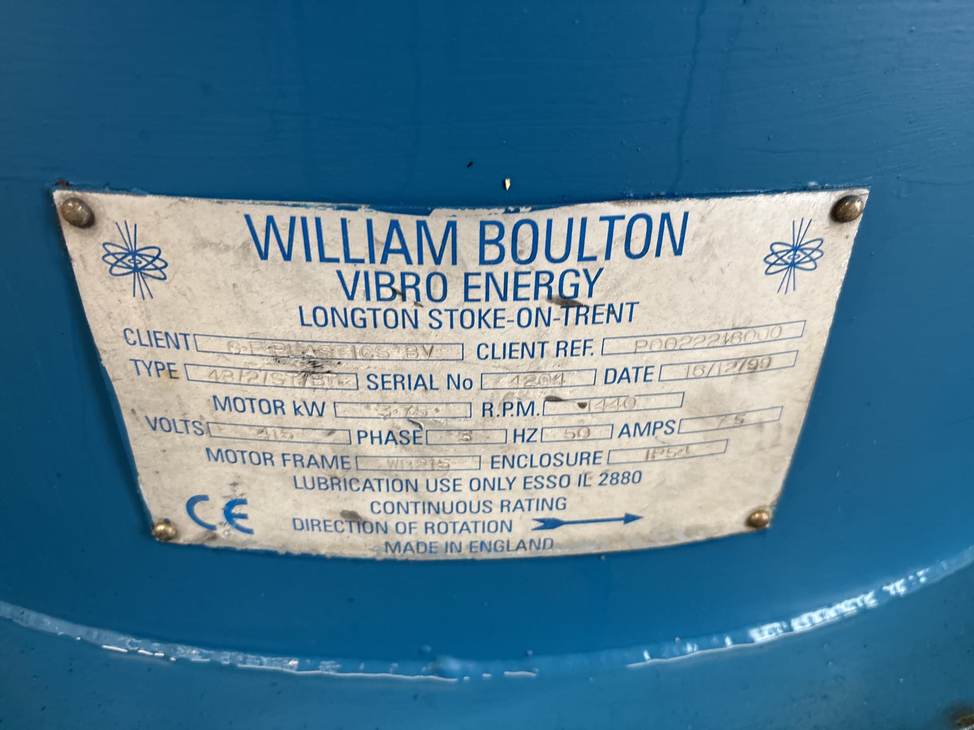 William Boulton 48/2/ST/BT MKII - Вибрационное сито - image 4