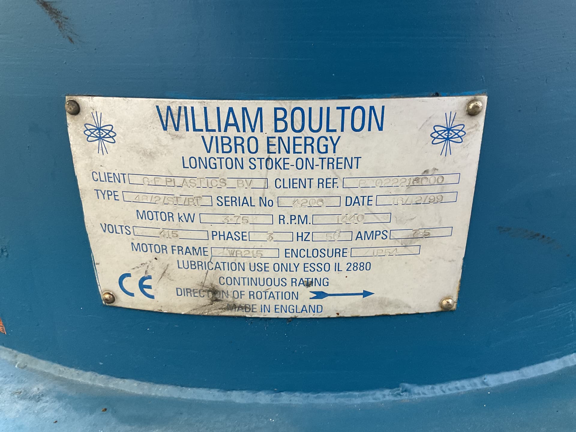 William Boulton 48/2/ST/BT MKII - Вибрационное сито - image 4