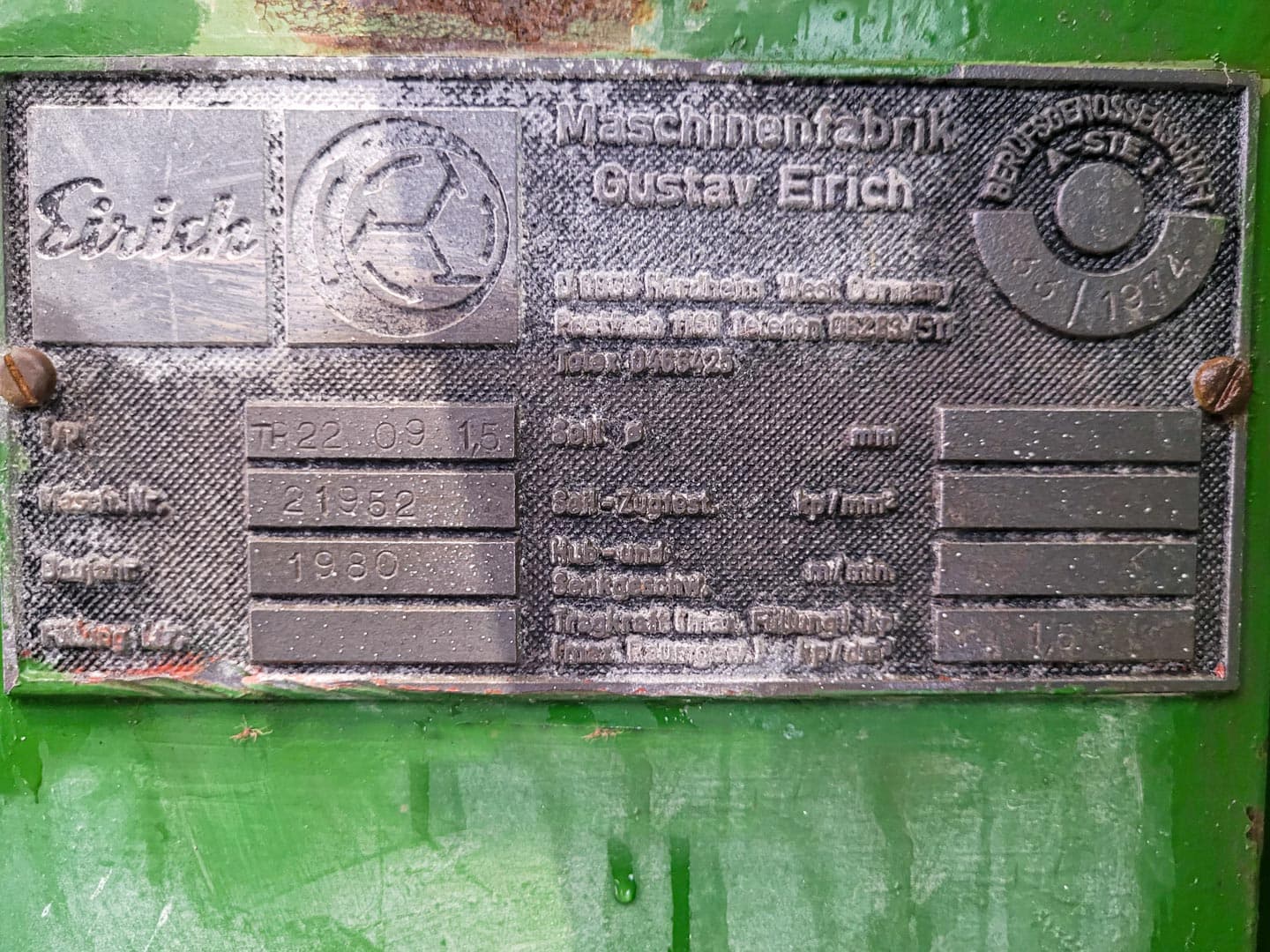 Gustav Eirich TR-22 09 1,5 - Окомкователь - image 14