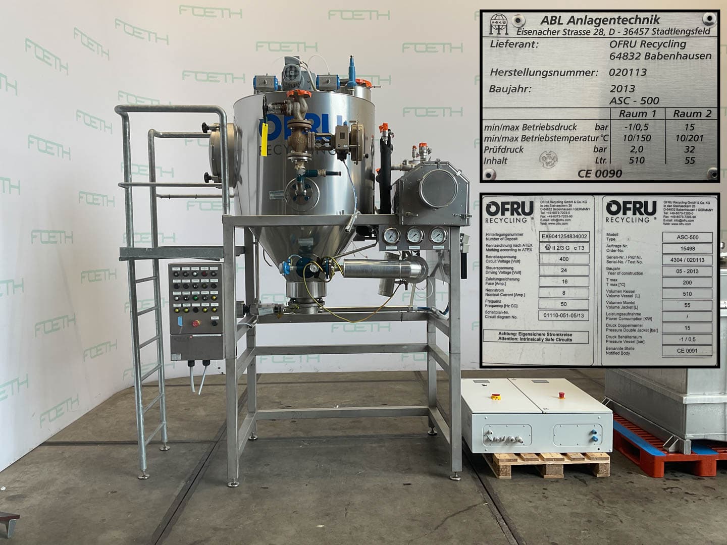 OFRU ASC-500 50kW (solvent recovery) - Перегонная установка - image 3