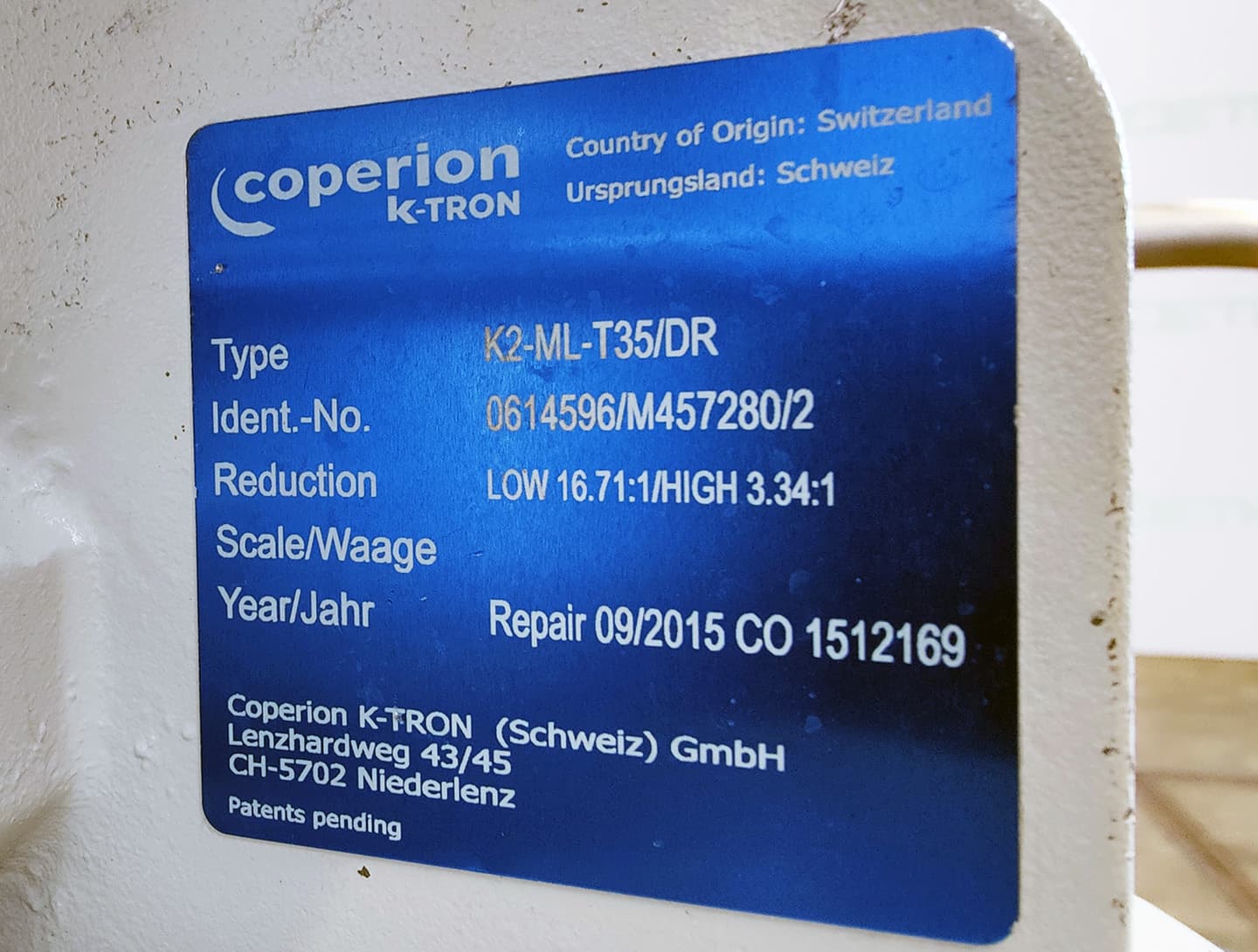 K-tron K2-ML-T35 loss-in-weight feeders - Дозирующий винт - image 11