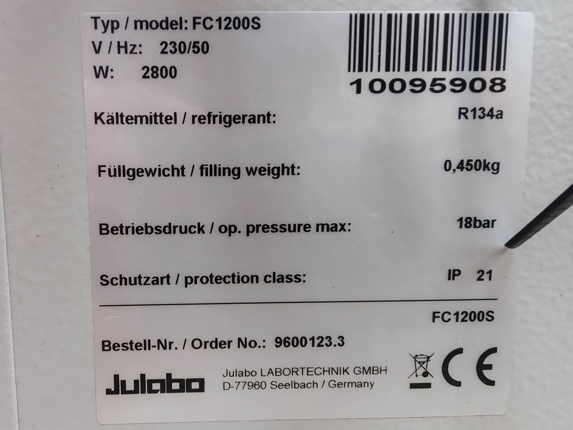 Julabo FC-1200S Chiller - циркуляционный термостат - image 8