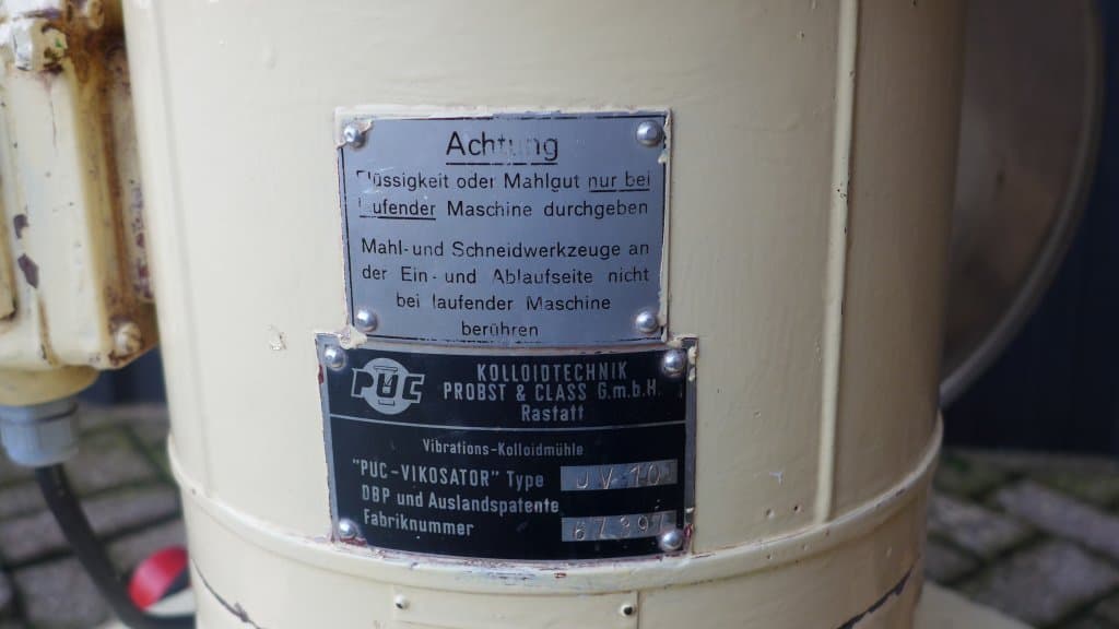 Puc Probst & Clas JV 10 - Коллоидная мельница - image 4