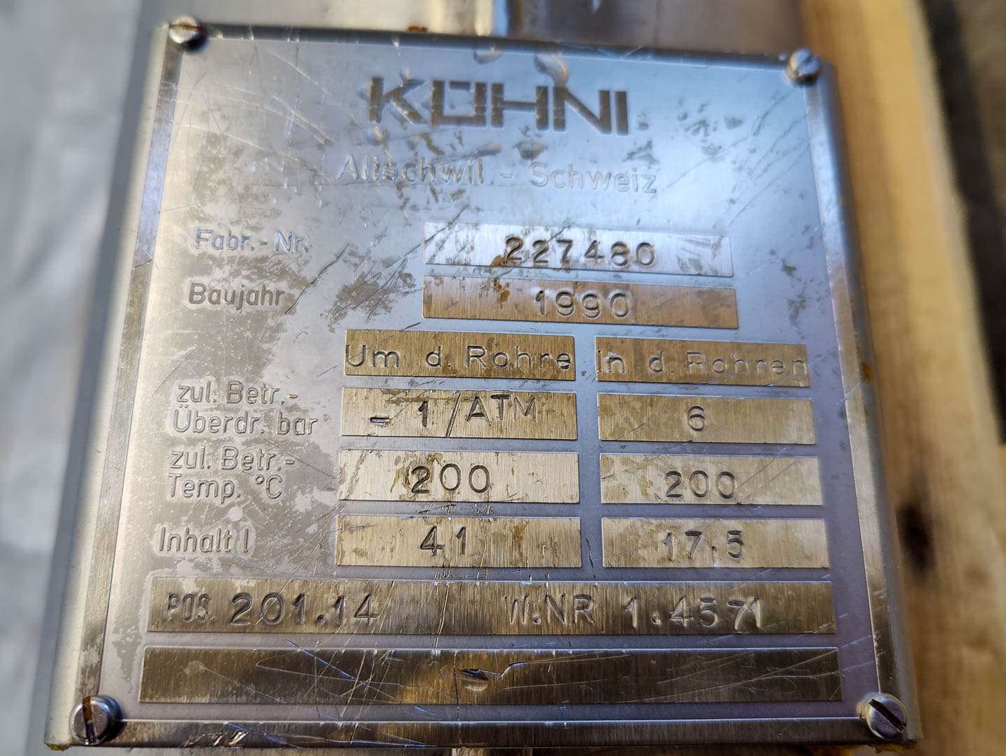 Kuehni (finned tube heat exchanger) 6,3m² - Кожухотрубчатый теплообменник - image 5