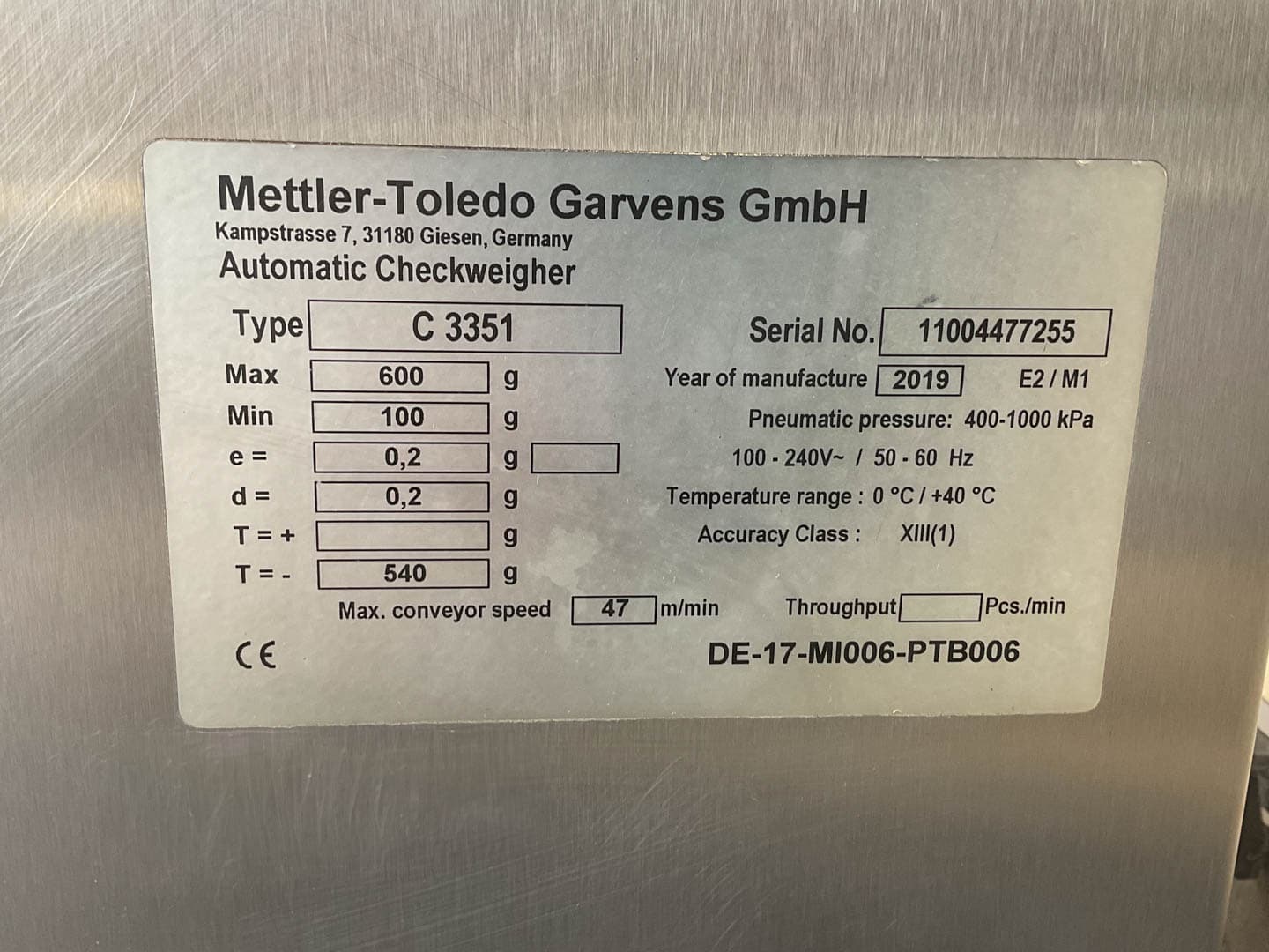 Mettler Toledo C-3351 Checkweigher - Различные система транспортировки - image 11
